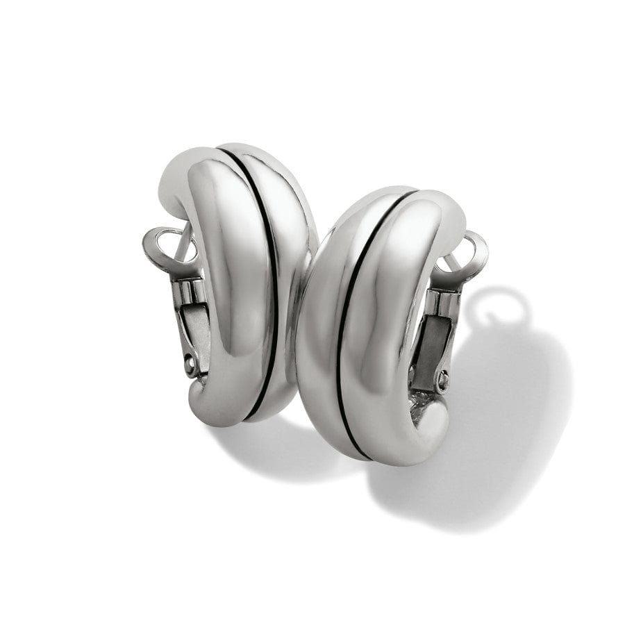 Pretty Tough Groove Leverback Hoop Earrings silver 1