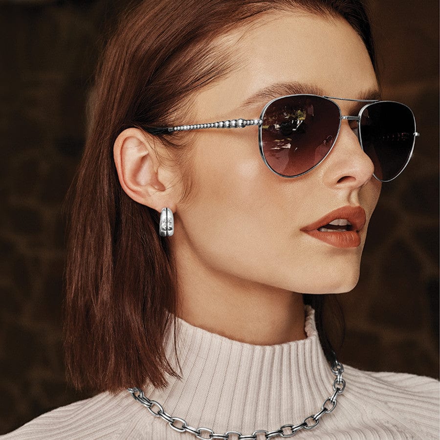 Pretty Tough Groove Leverback Hoop Earrings silver 2