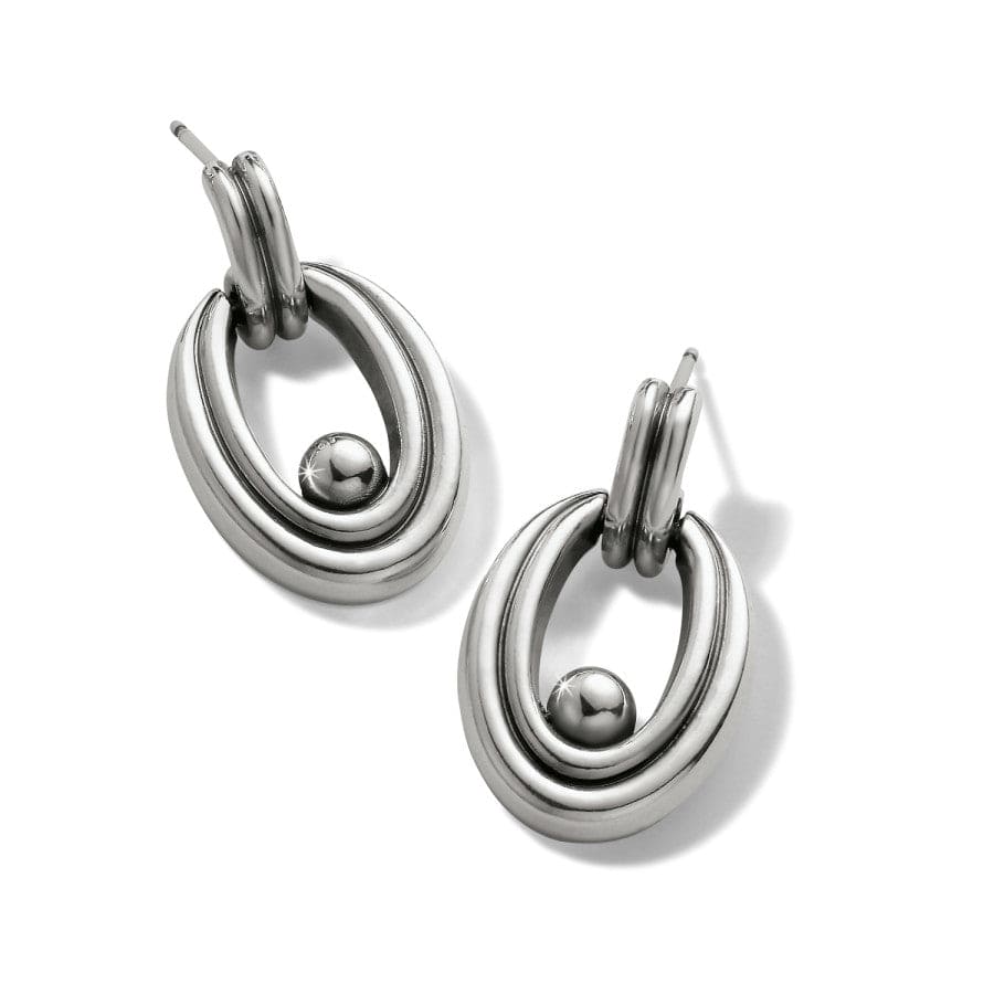 Pretty Tough Groove Post Drop Earrings silver 2