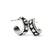 Pretty Tough Stud Large Leverback Hoop Earrings