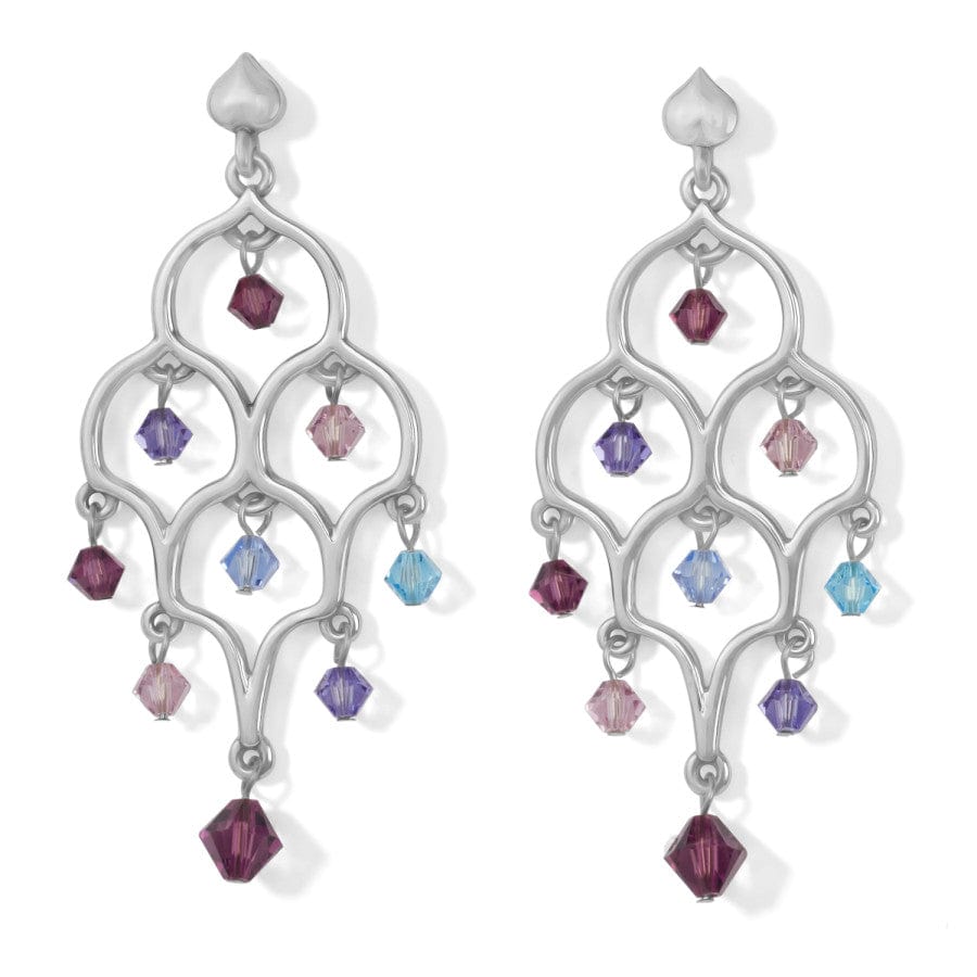 Prism Lights Amethyst Post Drop Earrings silver-purple 1