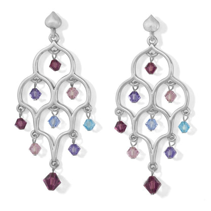 Prism Lights Amethyst Post Drop Earrings