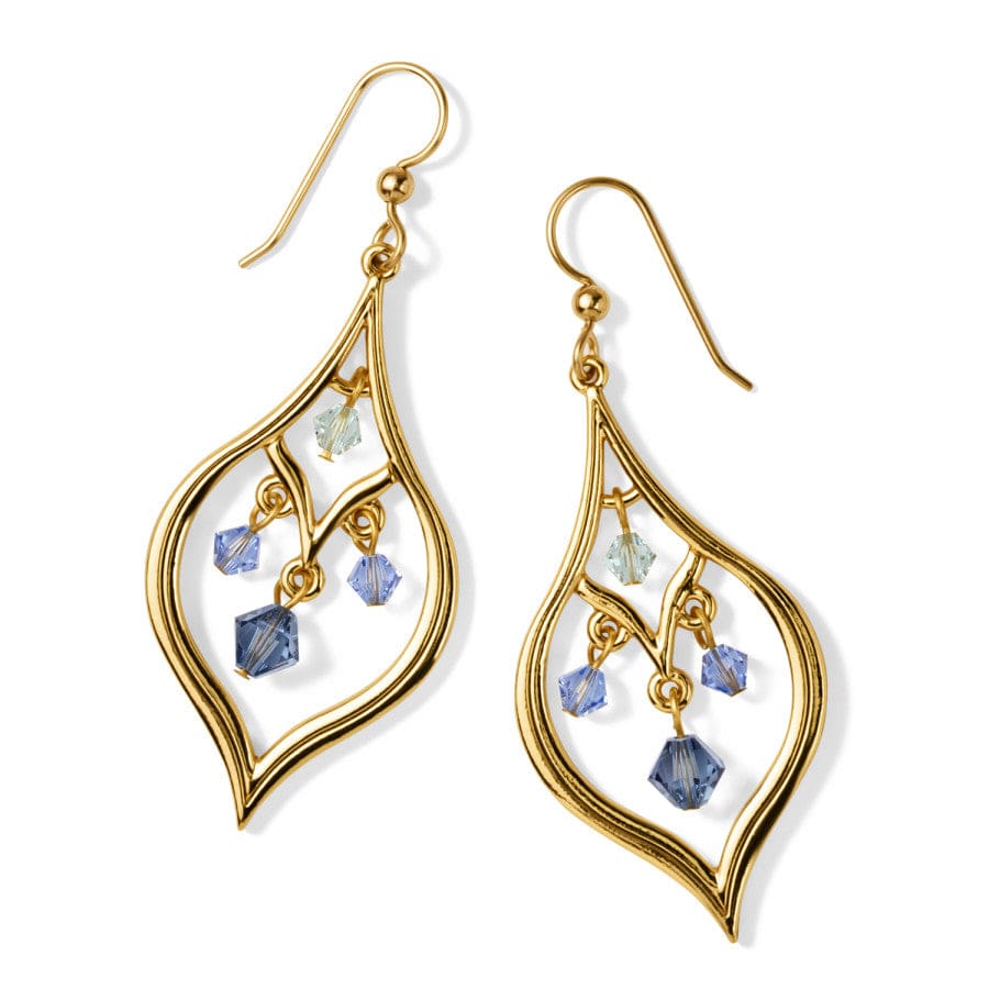 Prism Lights French Wire Earrings gold-blue 1