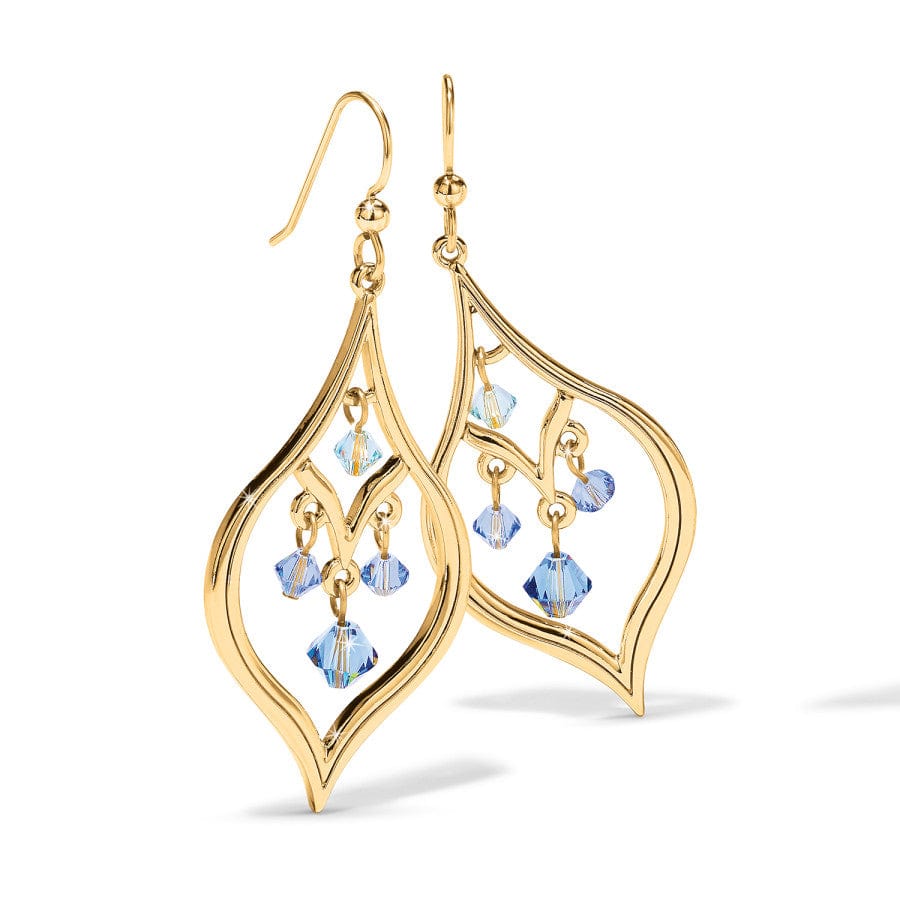 Prism Lights French Wire Earrings gold-blue 2