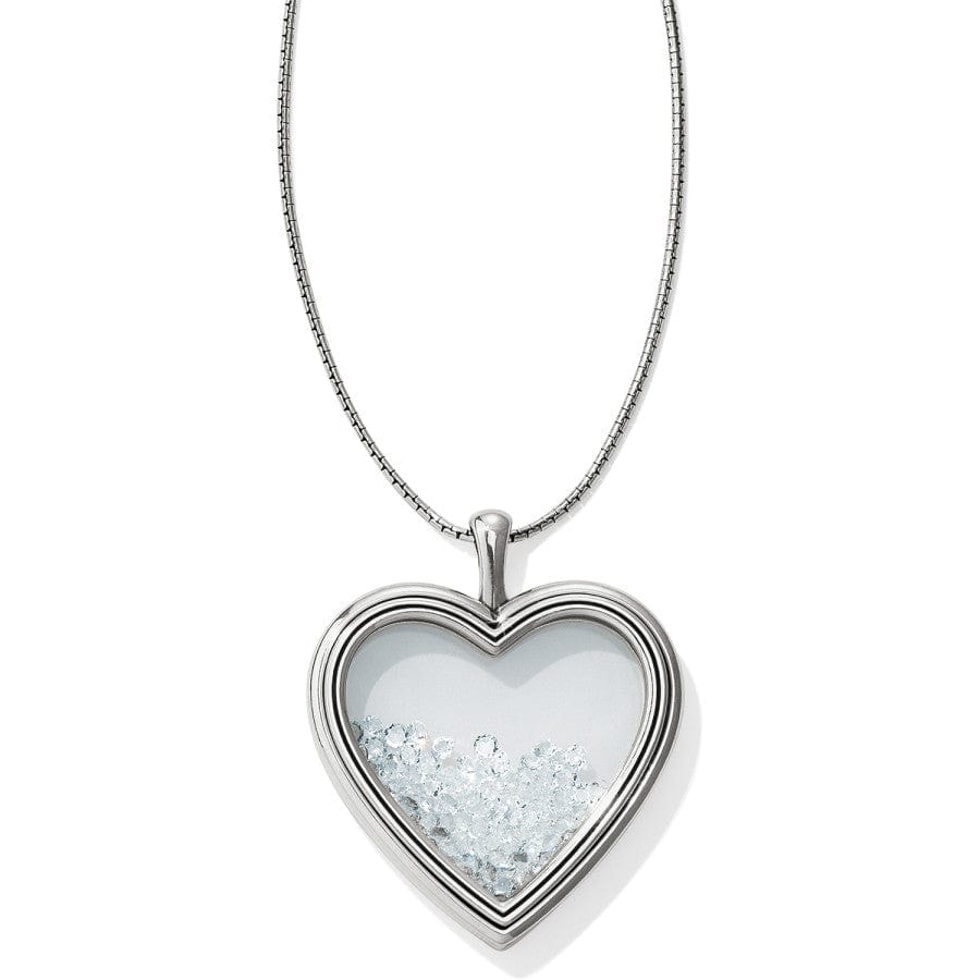 Pure Love Shaker Long Necklace silver 1