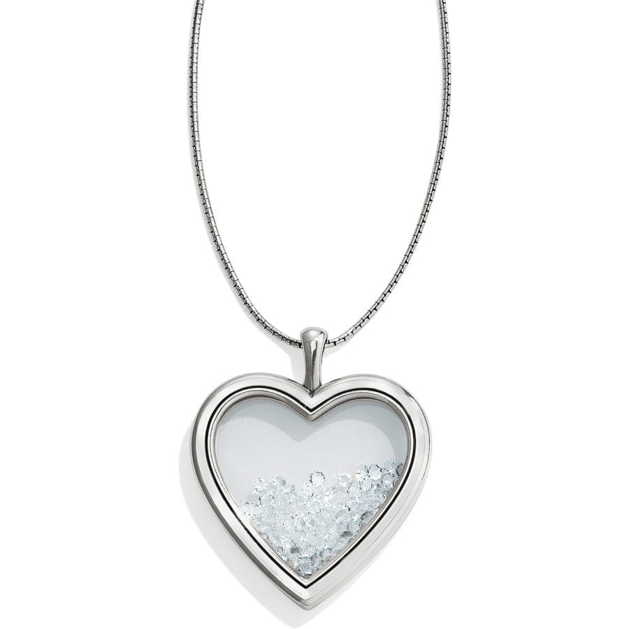 Pure Love Shaker Long Necklace silver 2