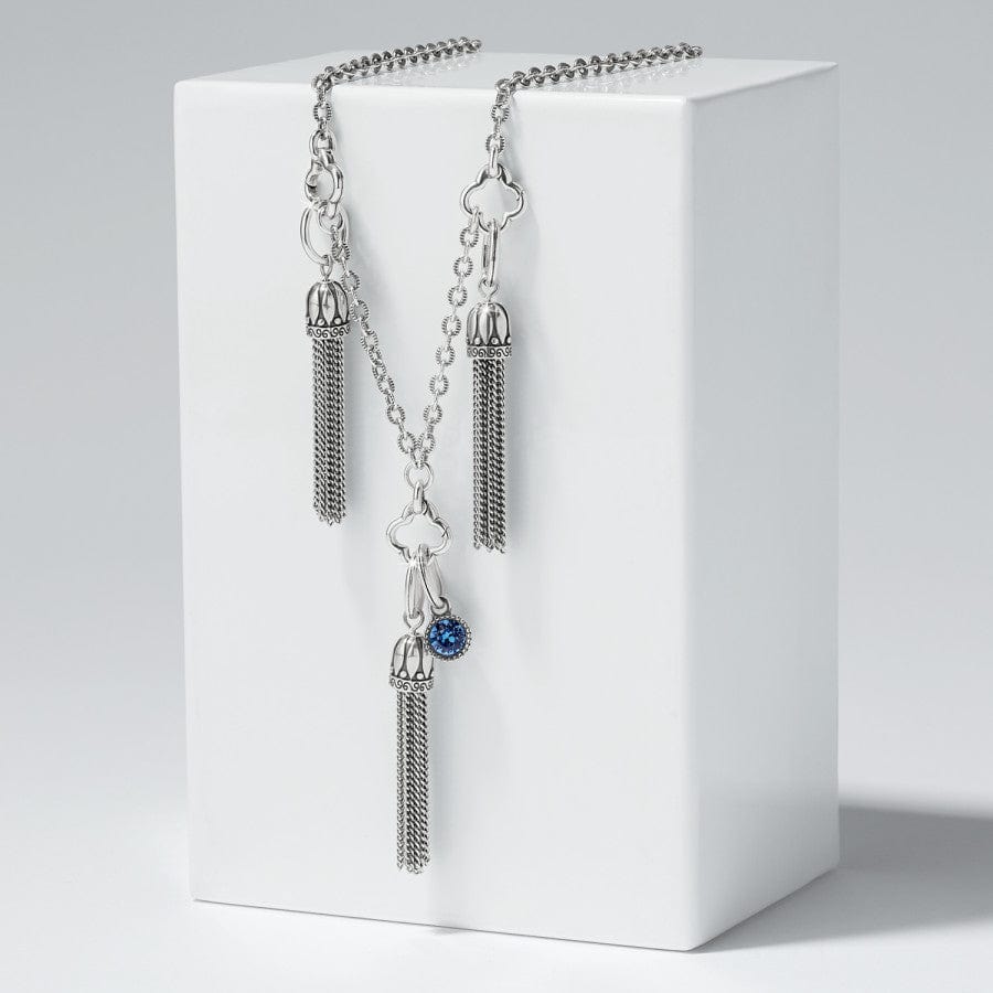 Radiate Joy Amulet Necklace Gift Set silver-sapphire 1
