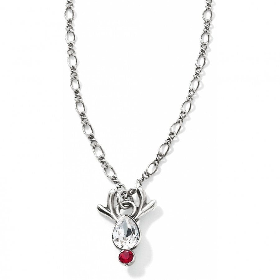 Reindeer Rock Necklace silver-red 1