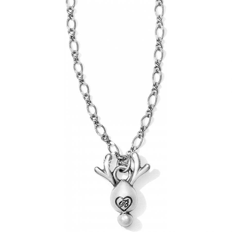 Reindeer Rock Necklace silver-red 2