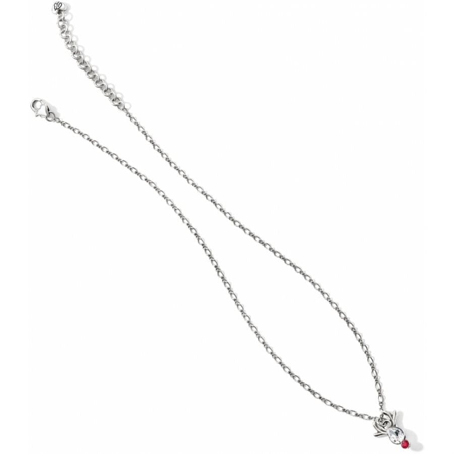 Reindeer Rock Necklace silver-red 3