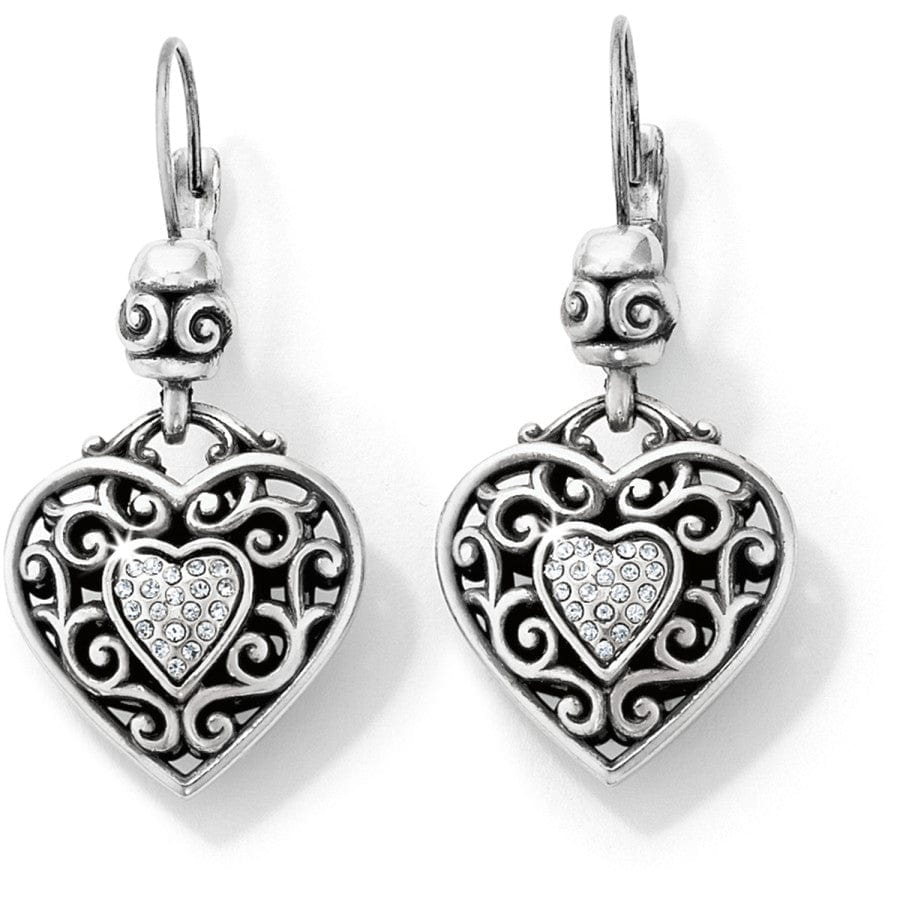 Reno Heart Leverback Earrings silver 1