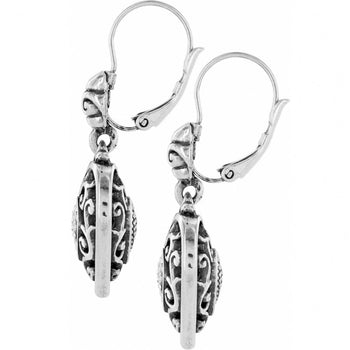 Reno Heart Leverback Earrings side view
