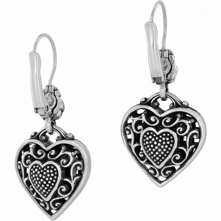 Reno Heart Leverback Earrings silver 3