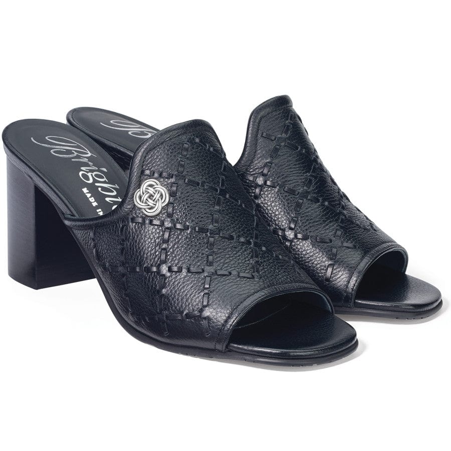 Riley Laced Heel Slides black 1