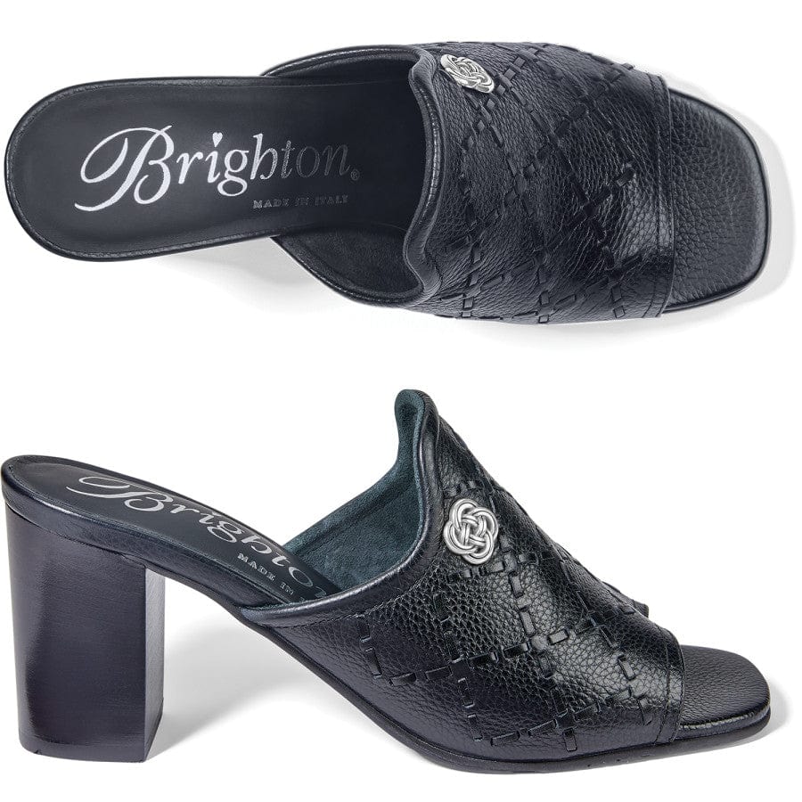 Riley Laced Heel Slides black 2