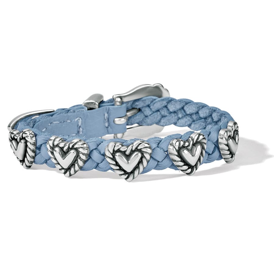 Roped Heart Braid Bandit Bracelet heaven-blue 15