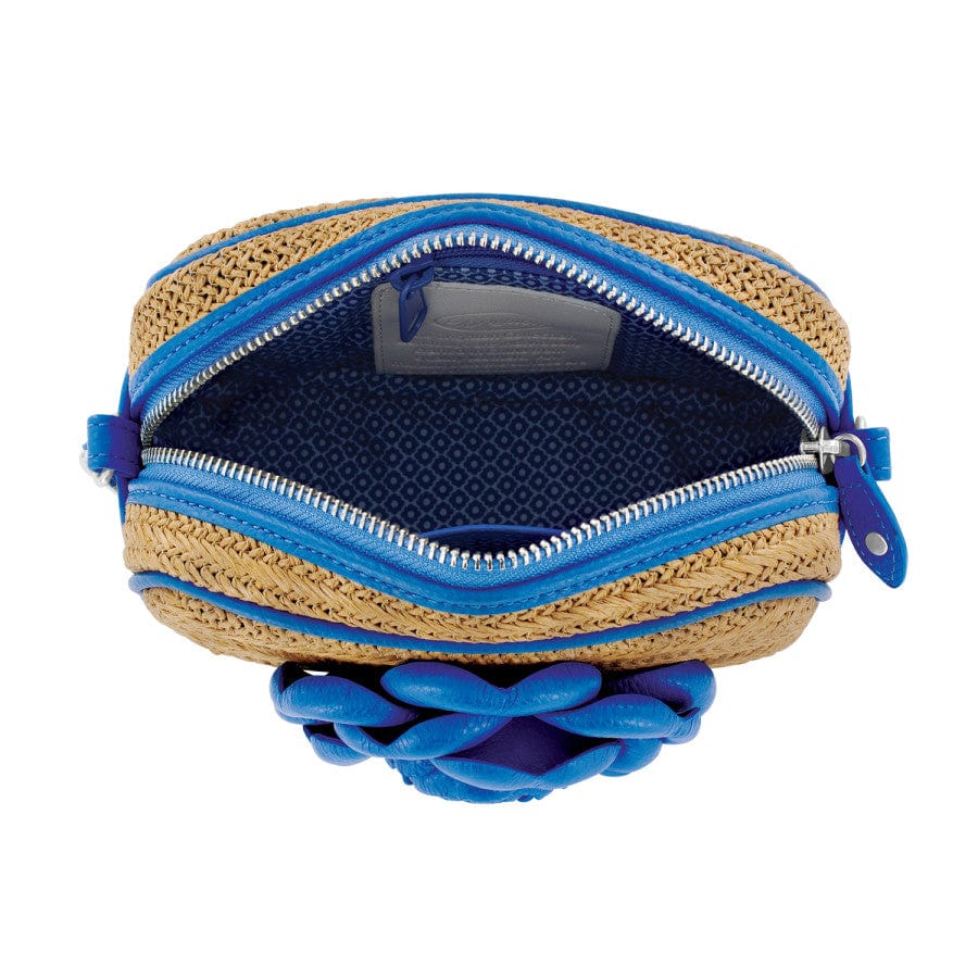 Rosie Straw Camera Bag true-blue 3