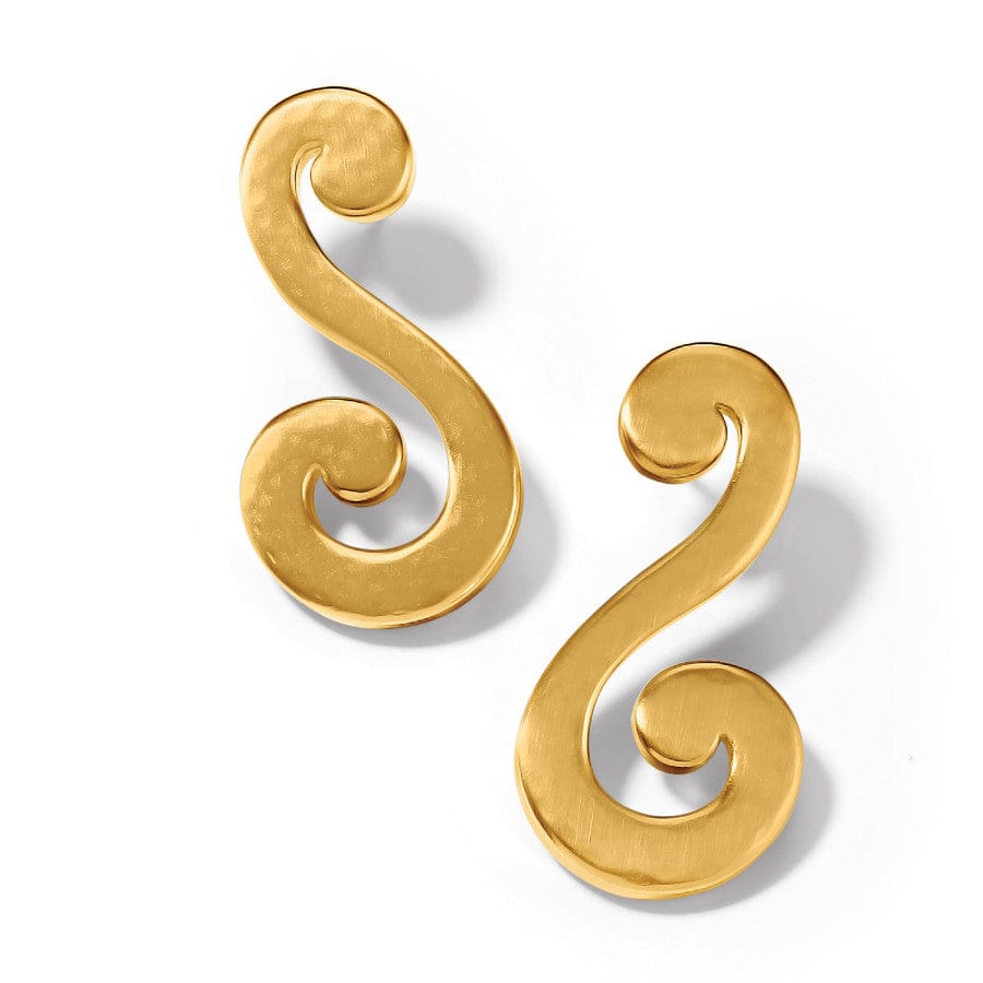 Royale Long Post Earrings gold 2