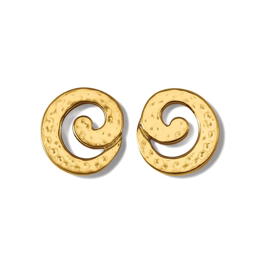Royale Round Post Earrings gold 1