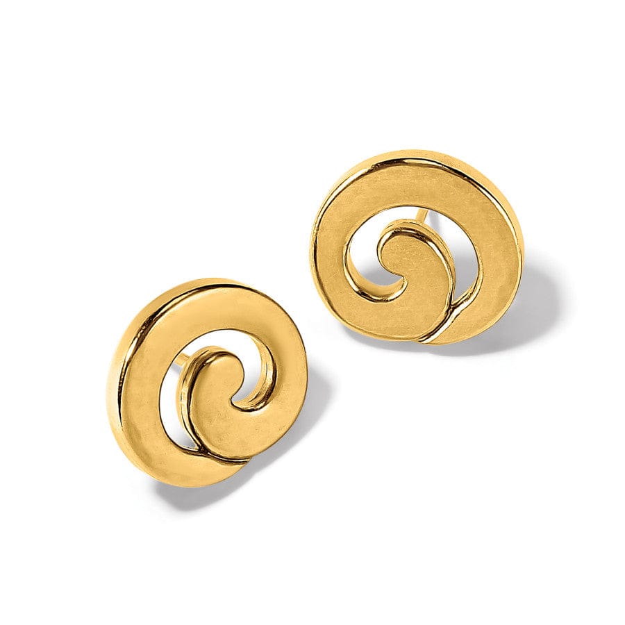 Royale Round Post Earrings gold 2