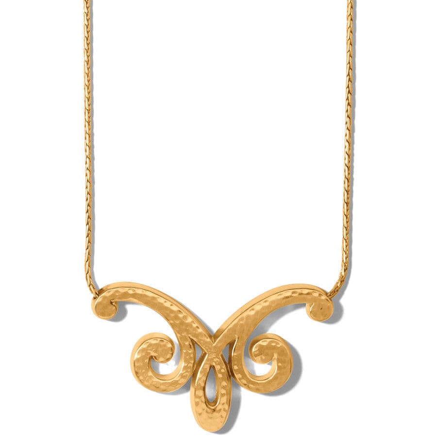 Royale Short Necklace brushed-gold 1