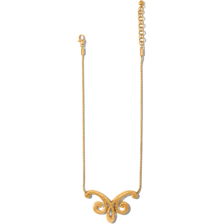 Royale Short Necklace brushed-gold 2