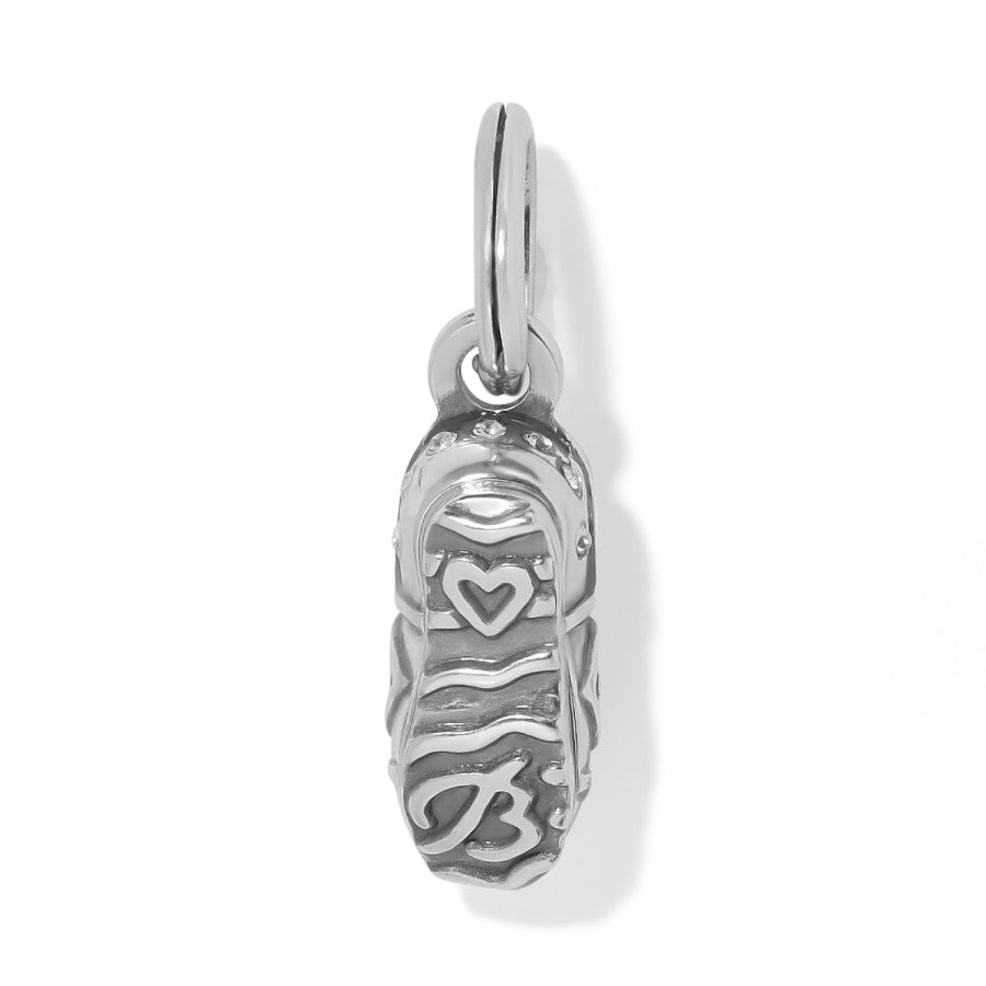 Running Shoe Charm silver 2