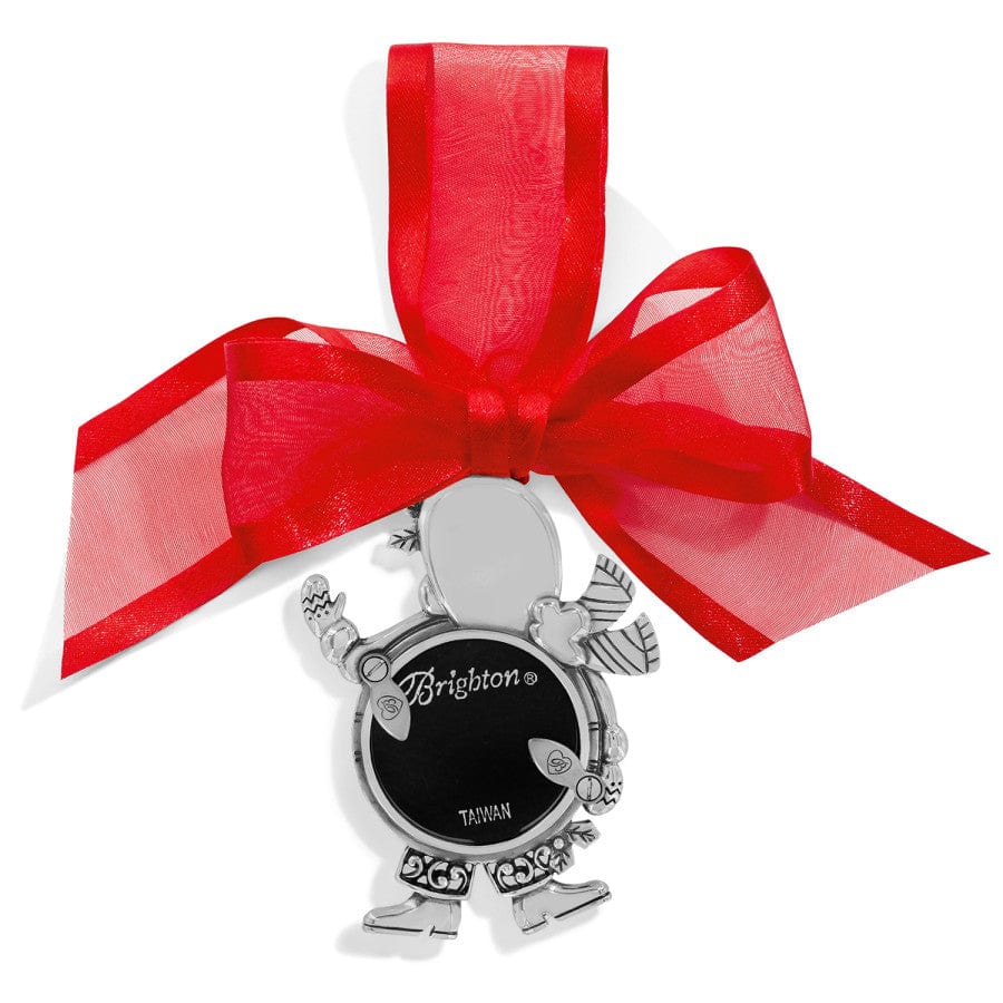 Santa Photo Ornament silver 2