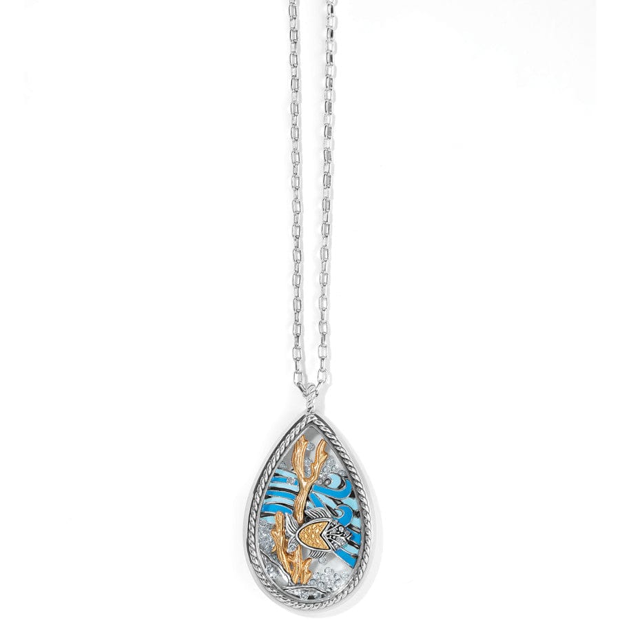 Sea Current Convertible Shaker Necklace silver-blue 1