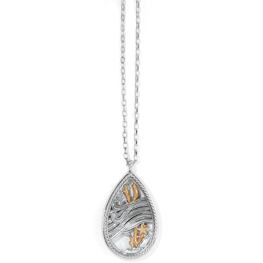 Sea Current Convertible Shaker Necklace silver-blue 2