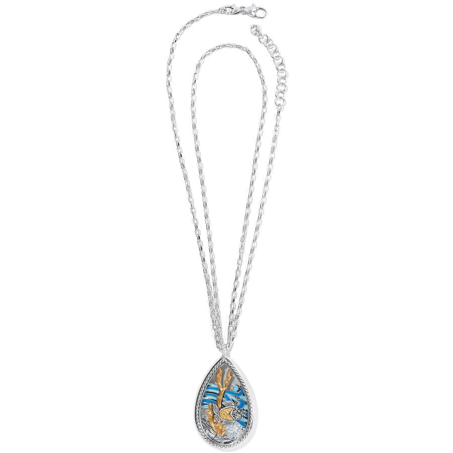 Sea Current Convertible Shaker Necklace silver-blue 3