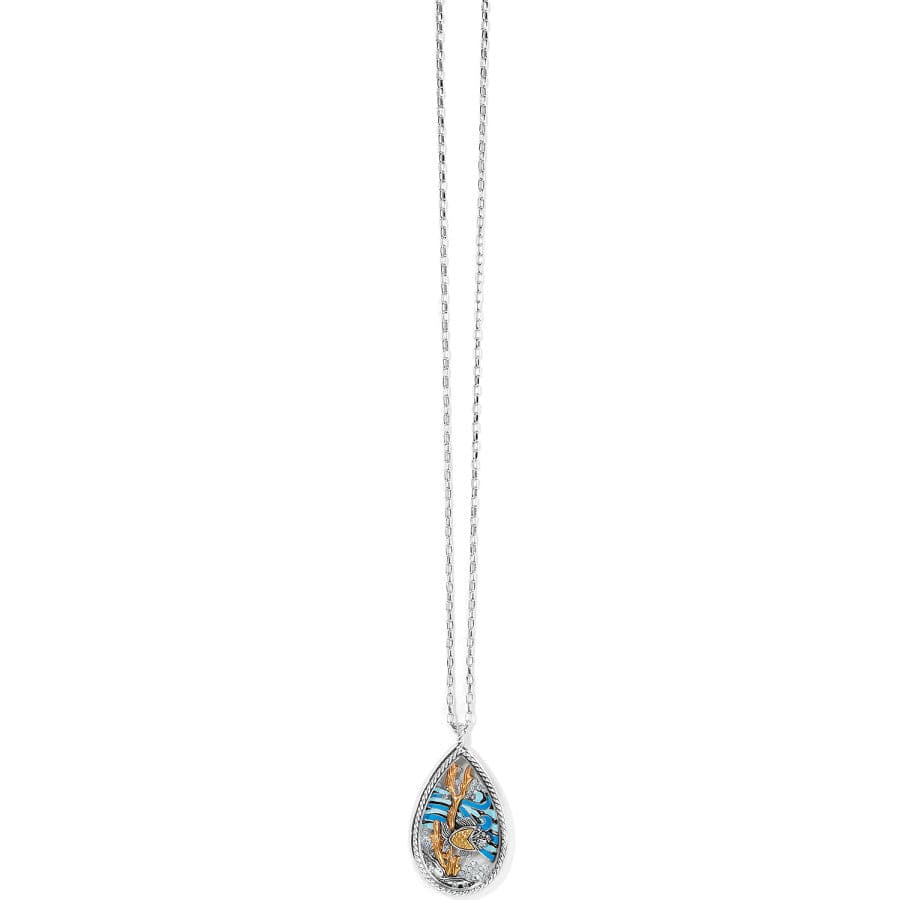 Sea Current Convertible Shaker Necklace silver-blue 4