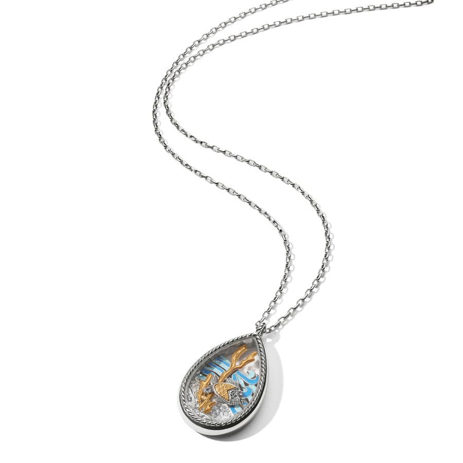 Sea Current Convertible Shaker Necklace silver-blue 5