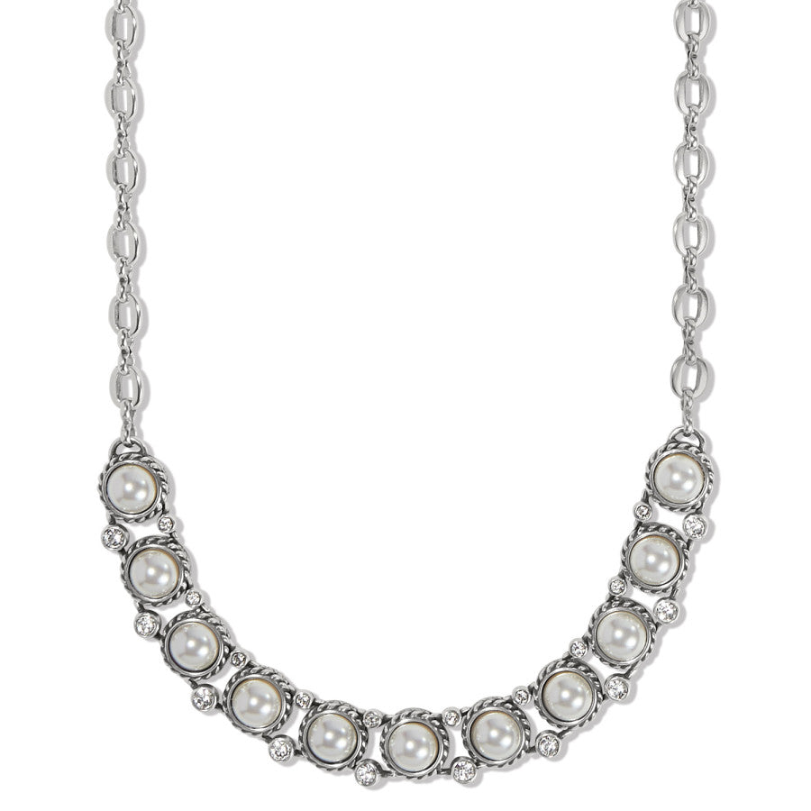 Sea Gem Collar Necklace silver-pearl 1