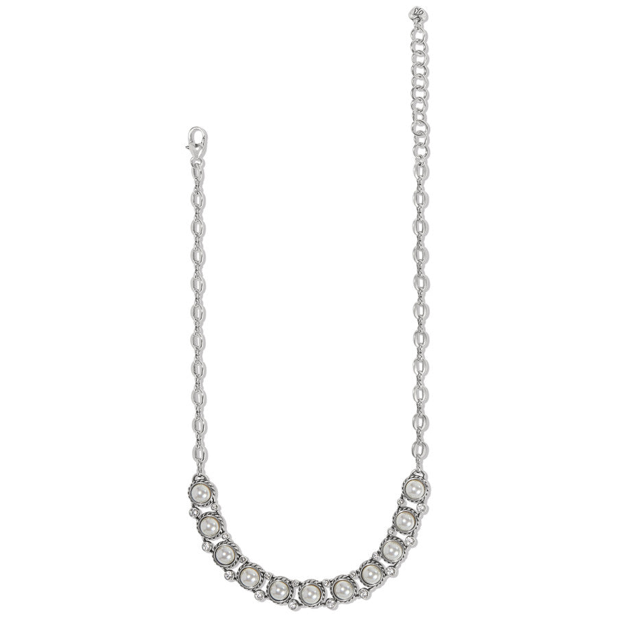 Sea Gem Collar Necklace silver-pearl 3