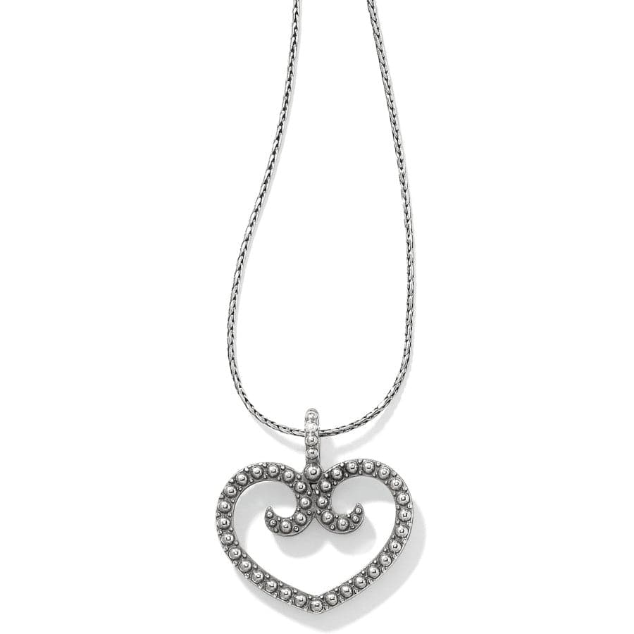 Sea of Love Reversible Petite Heart Necklace silver-blue 2
