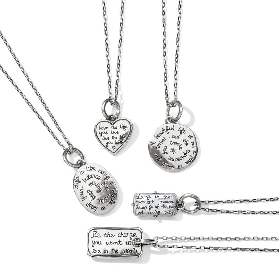 Sentiments Beautiful Convertible Reversible Necklace silver 4