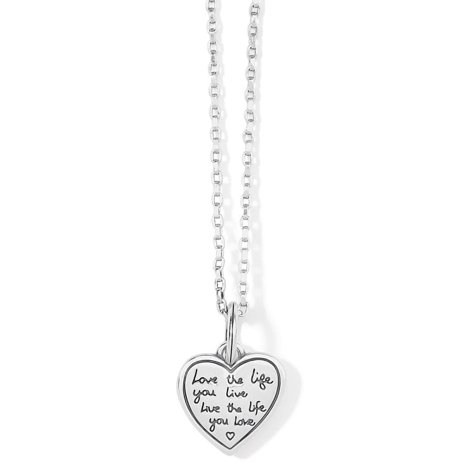 Sentiments Love Life Reversible Necklace