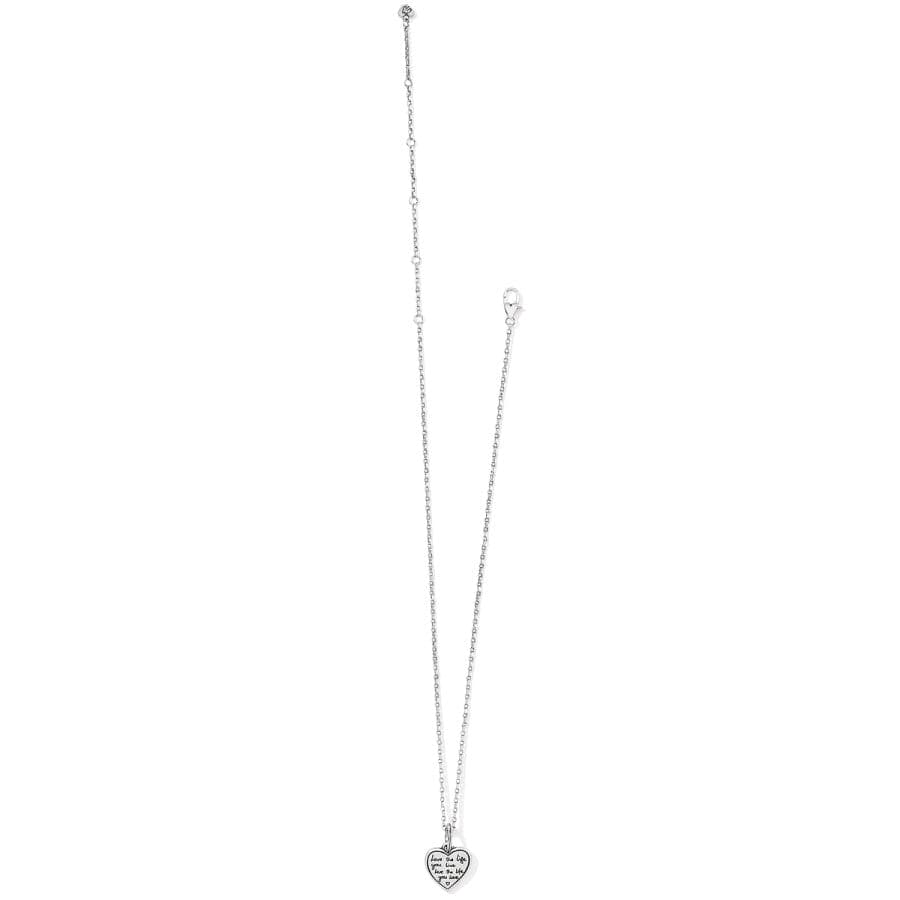 Sentiments Love Life Reversible Necklace