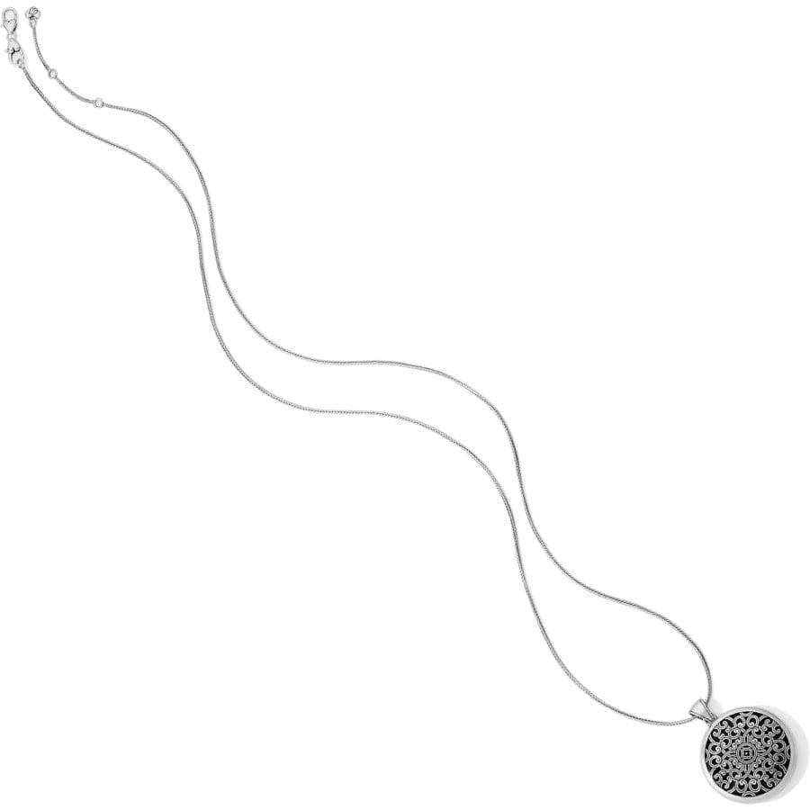 Serendipity Convertible Locket Necklace silver-black 5