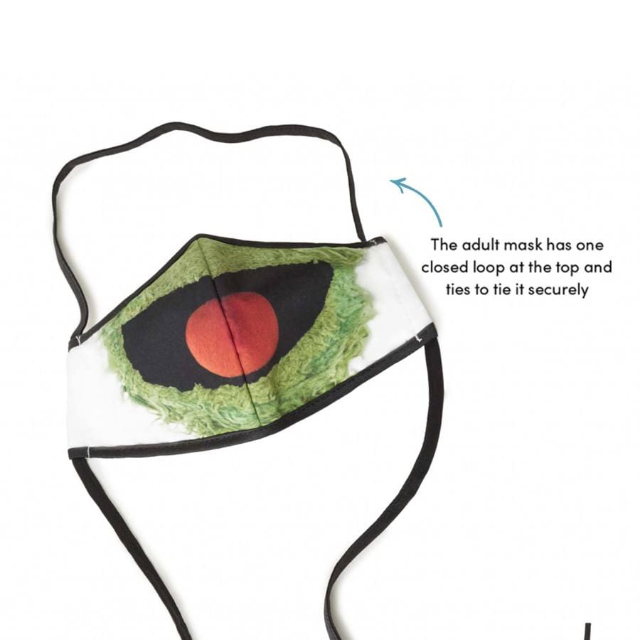 Sesame Street Oscar The Grouch Adult Face Mask multi 2