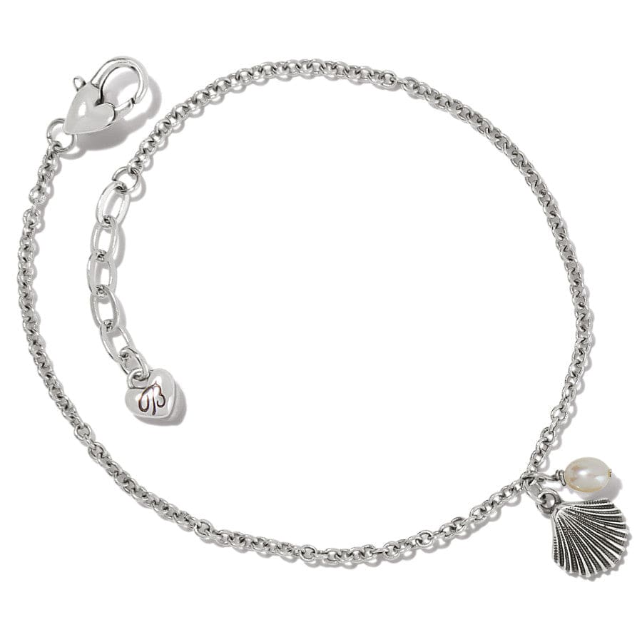 Silver Shells Anklet silver-pearl 1