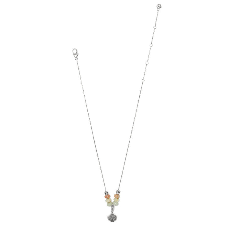 Silver Shells Bay Necklace silver-blue 2