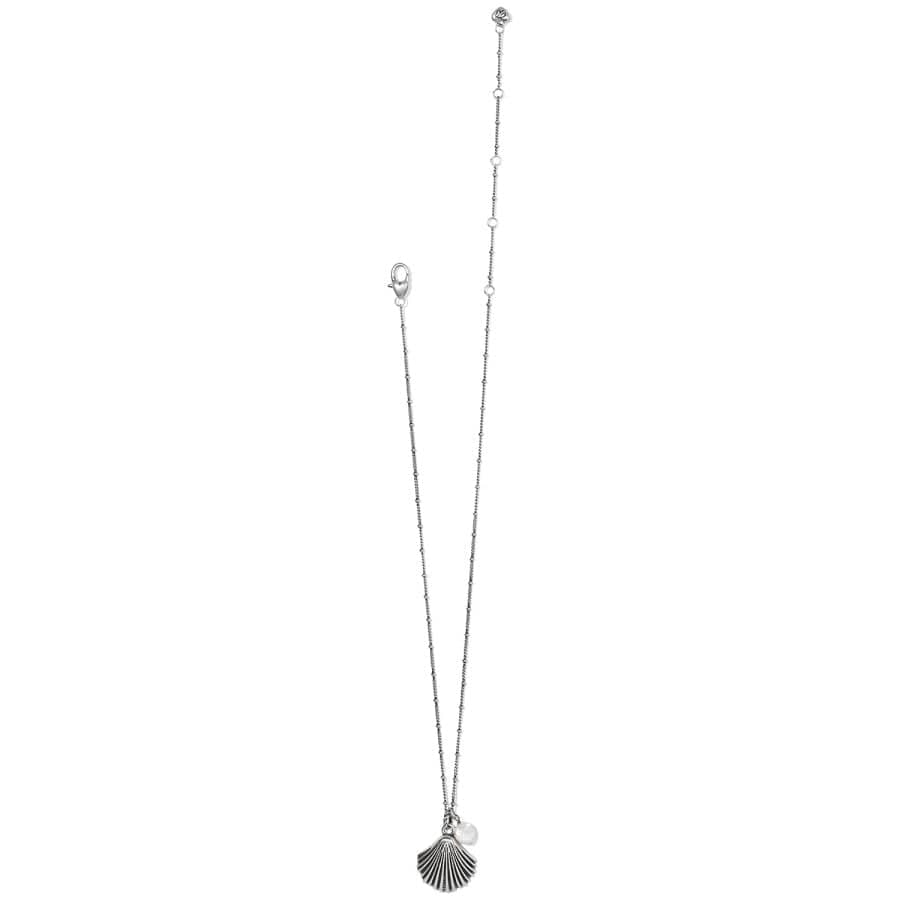 Silver Shells Pearl Necklace silver-pearl 3