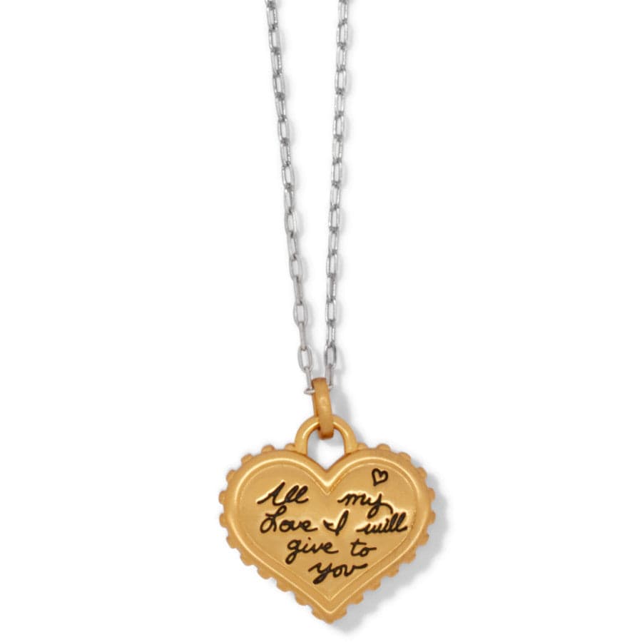 Simply Charming Giving Heart Necklace gold-blue 2