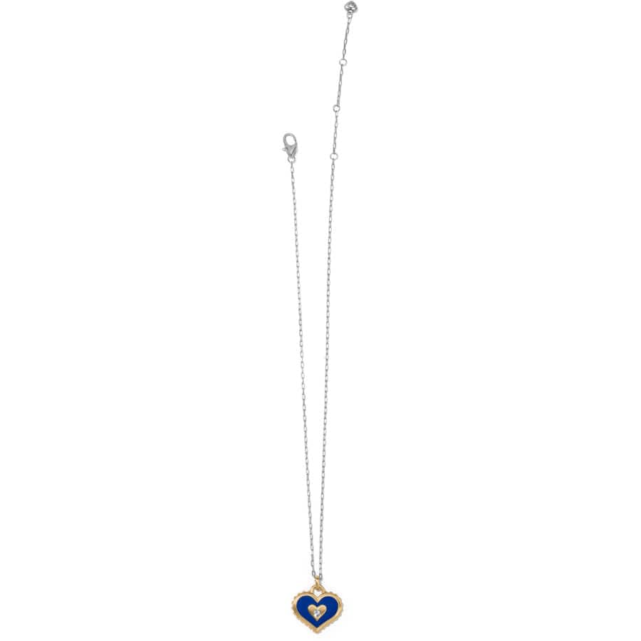 Simply Charming Giving Heart Necklace gold-blue 3