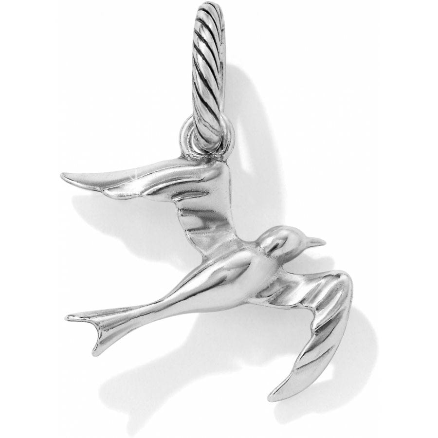 Soaring Seagull Charm silver 1