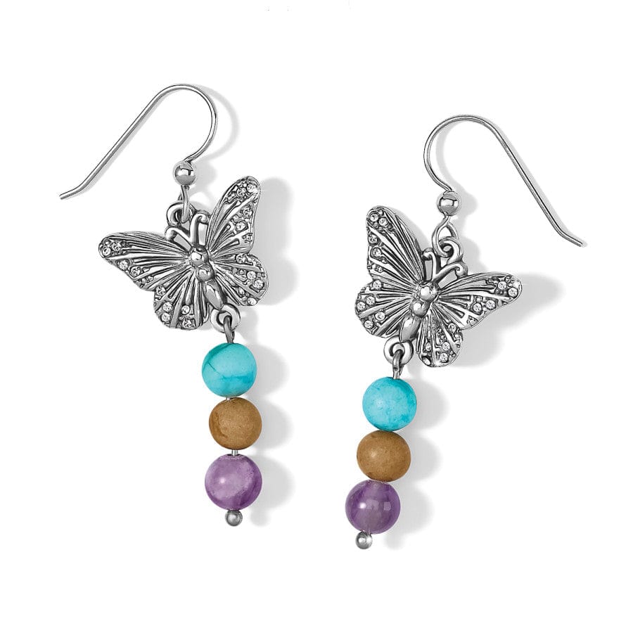 Solstice Hues Butterfly French Wire Earrings silver-multi 1