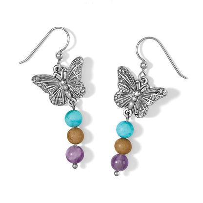 Solstice Hues Butterfly French Wire Earrings