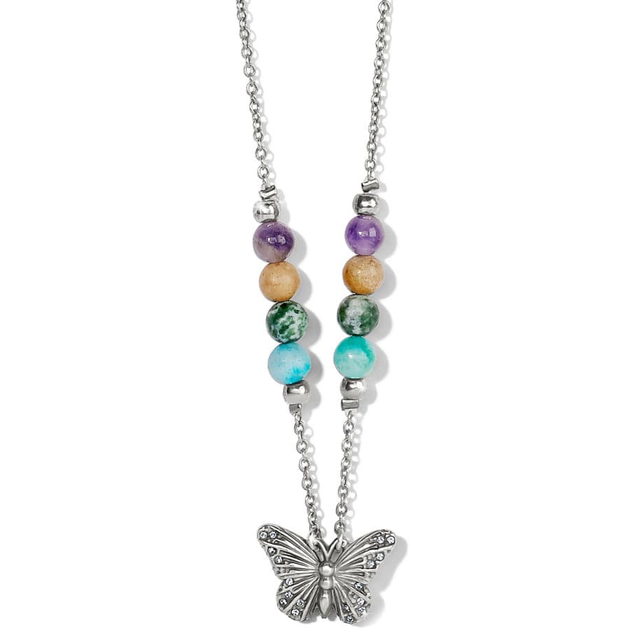 Solstice Hues Butterfly Petite Necklace silver-multi 1